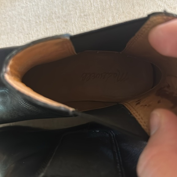 Madewell Women’s The Ivy Chelsea Leather Boots Black Size 6.5 - Picture 7 of 10